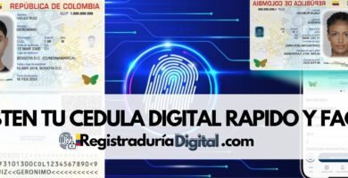 Cédula digital colombiana con instrucciones para obtenerla de manera rápida y fácil a través de la Registraduría Digital.